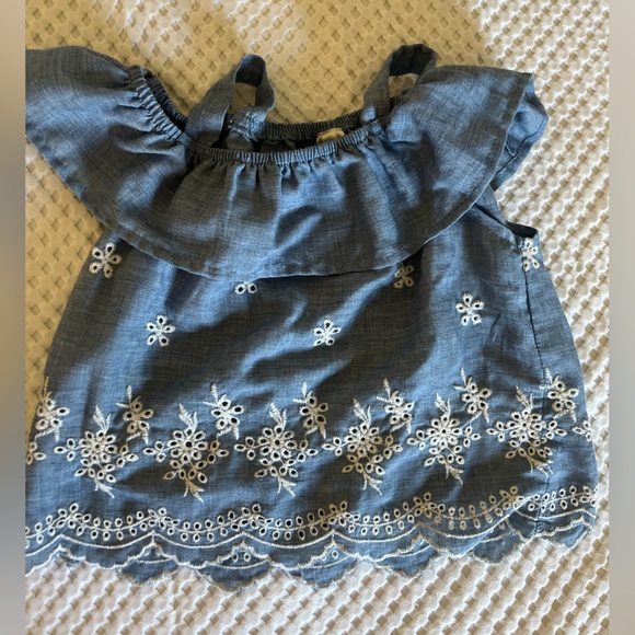 Blue Embroidered Two-Piece Set - Picture 3 of 5